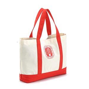 High Quality 12oz Long Handle Cotton Canvas Shopping Tote Bag with Logo Printed
